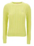 Sun68 cable-knit jumper - Yellow