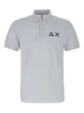 Sun68 logo-embroidered polo shirt - White