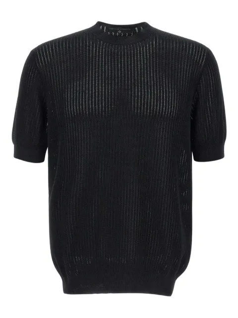 Filippo De Laurentiis ribbed short-sleeve T-shirt 