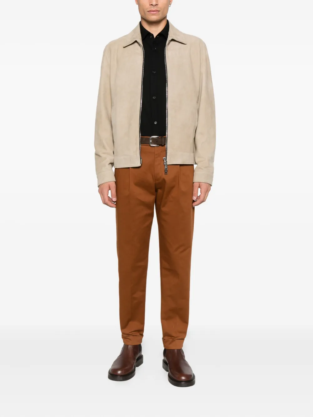 PT Torino pleated trousers - Bruin