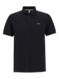 Sun68 logo-embroidered polo shirt - Black