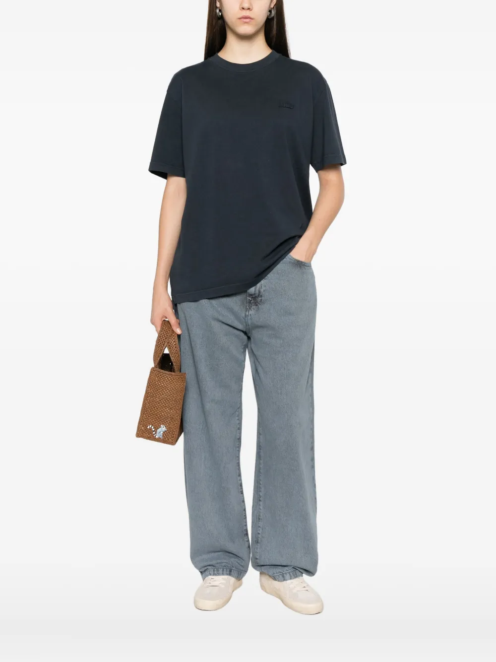 Autry T-shirt met logo Blauw