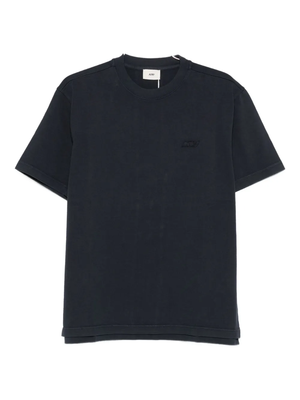 Autry Logo Cotton T-shirt In Black