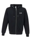Sun68 zip-up cotton hoodie - Black
