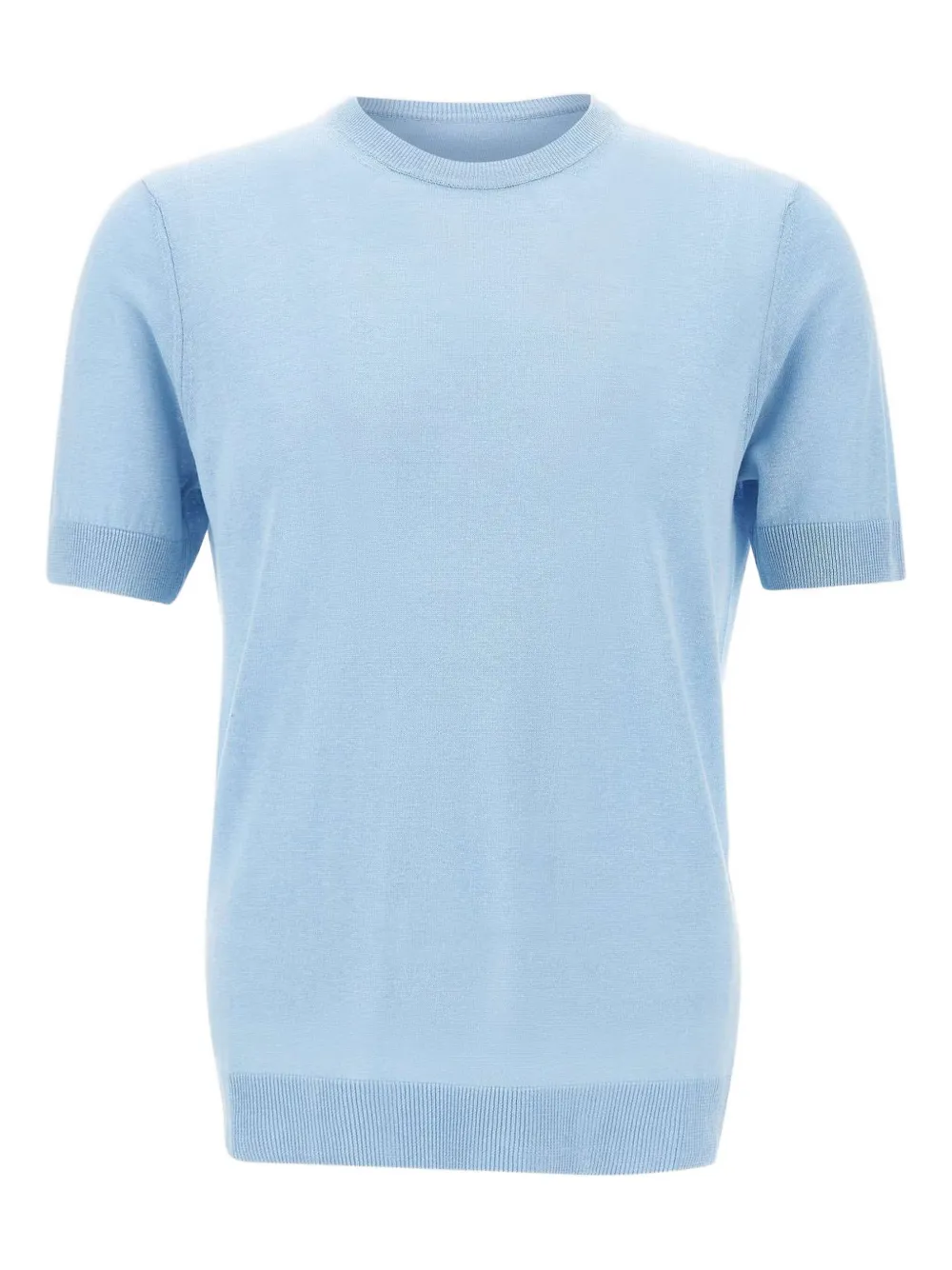 Filippo De Laurentiis T-shirt van zijdemix Blauw