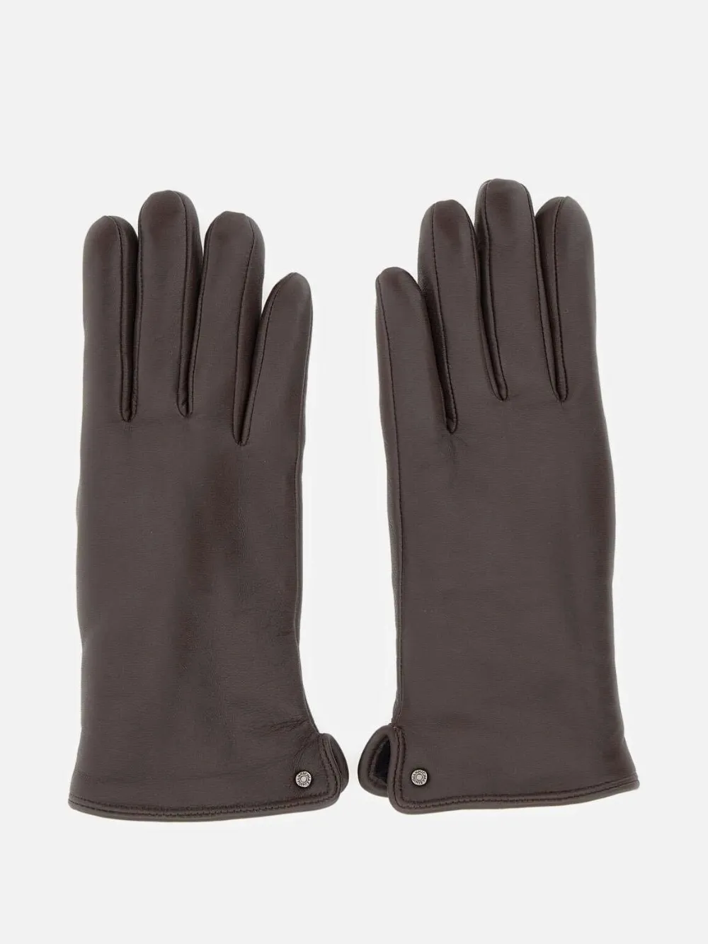 GIANNI CHIARINI leather gloves Bruin