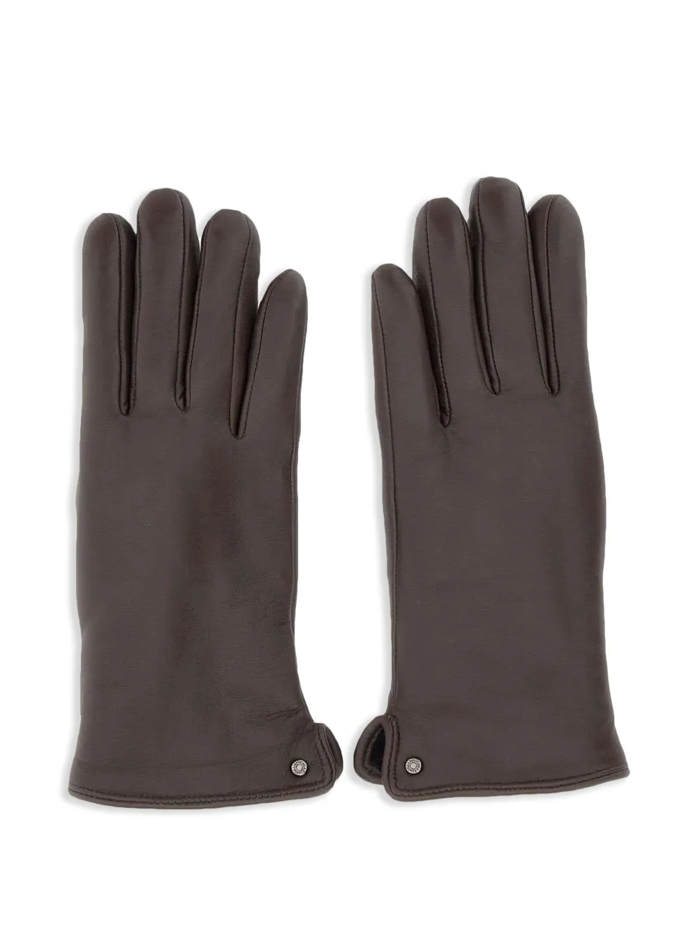 GIANNI CHIARINI Leren handschoenen Bruin