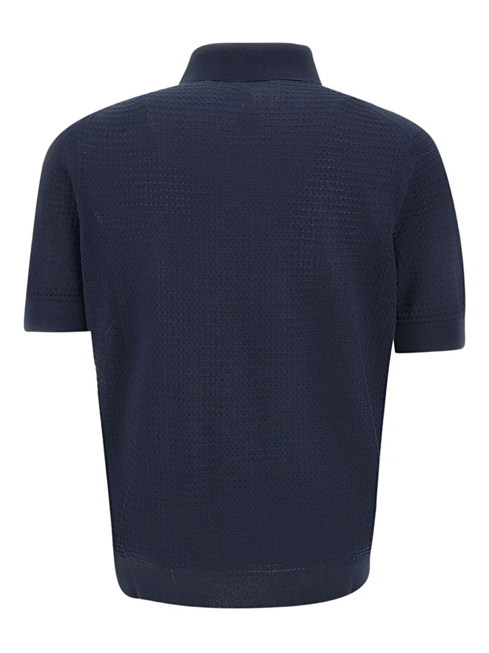 Filippo De Laurentiis Poloshirt met textuur - Blauw