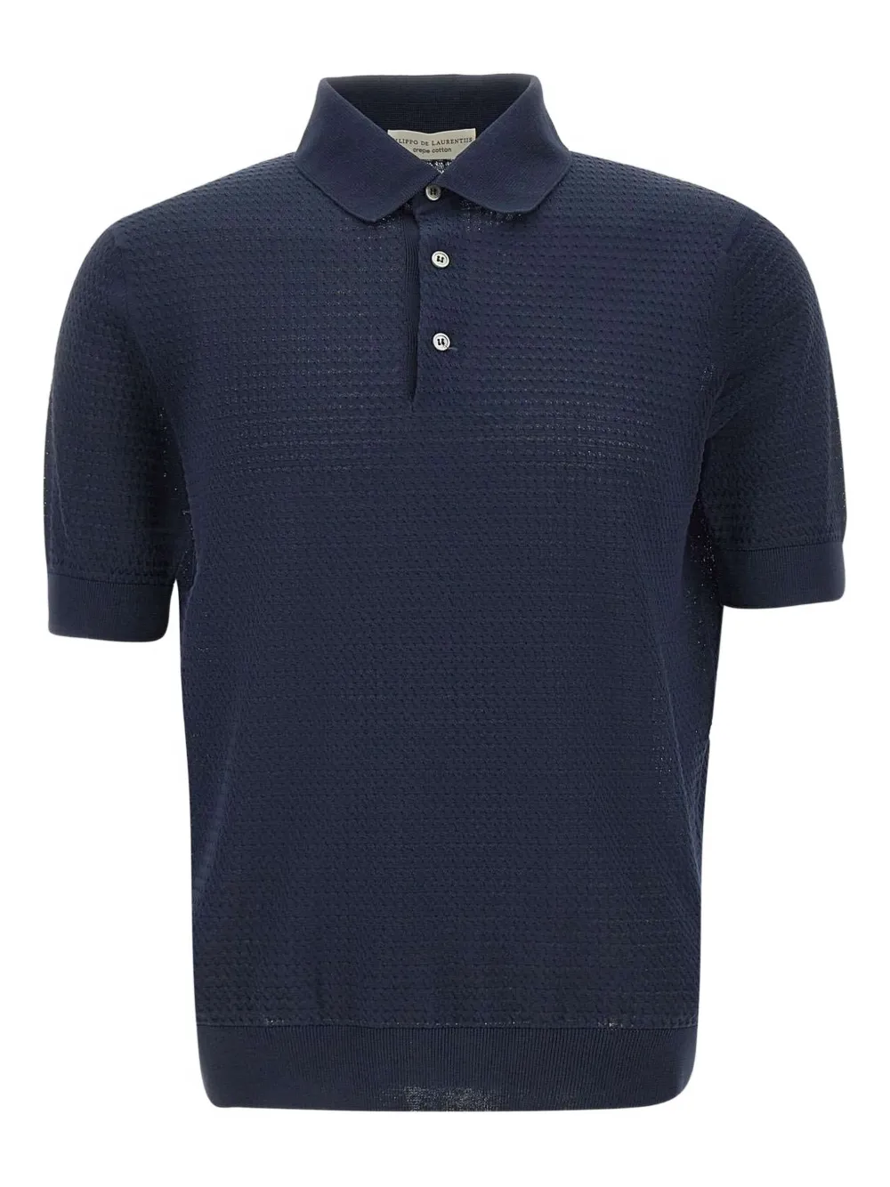 Filippo De Laurentiis textured polo shirt - Blu