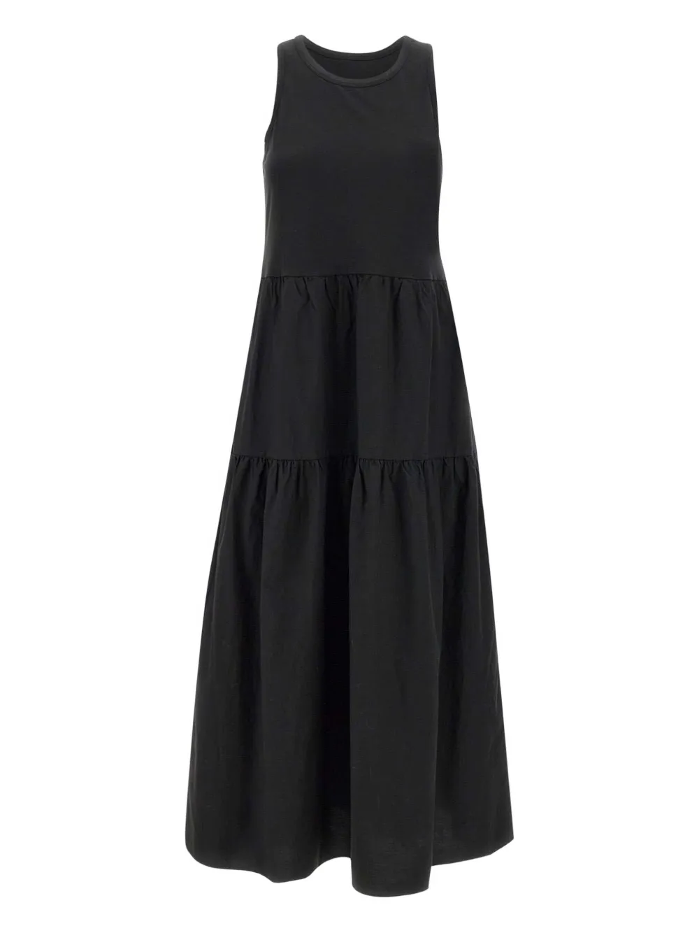 Sun68 vestido largo con capas | negro | Image 1