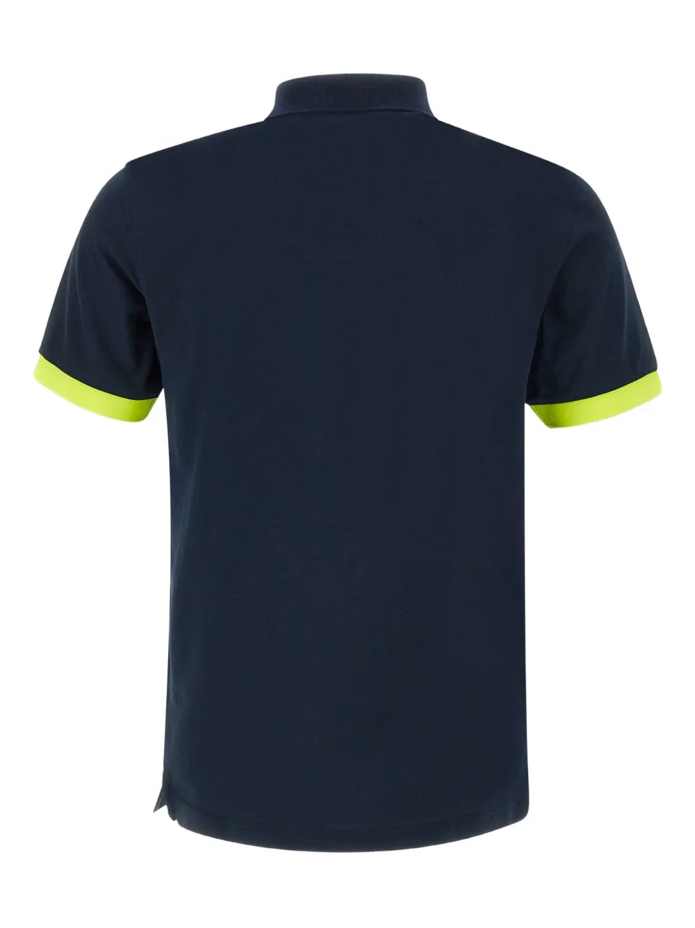 Sun68 Poloshirt met colourblocking - Zwart