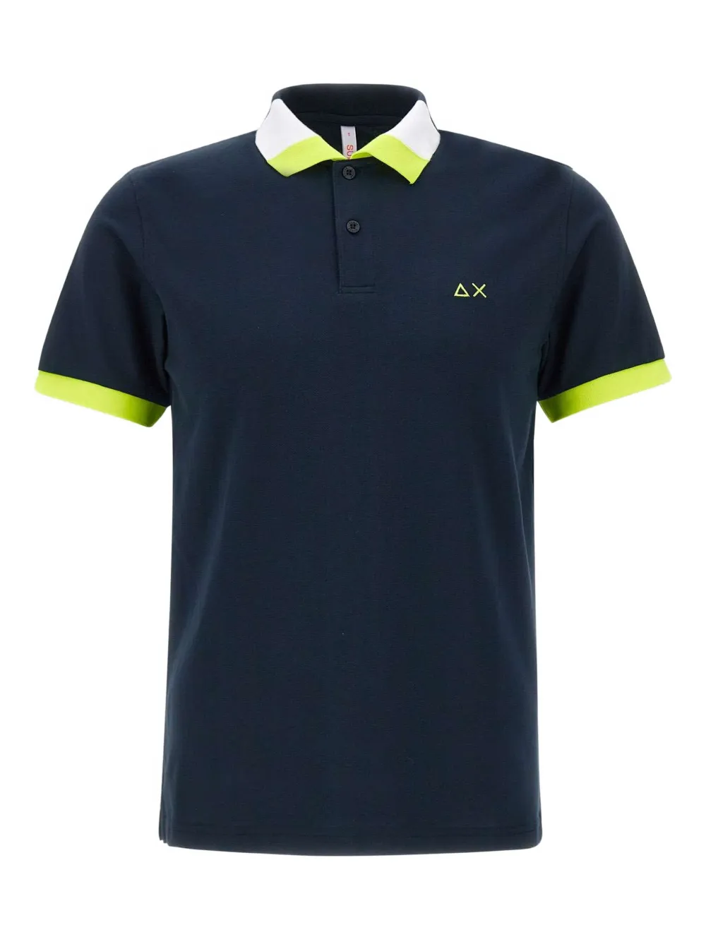 Sun68 colour-block polo shirt | Black | Image 1
