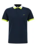 Sun68 colour-block polo shirt - Black