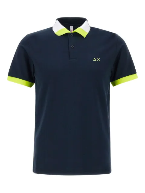 Sun68 colour-block polo shirt