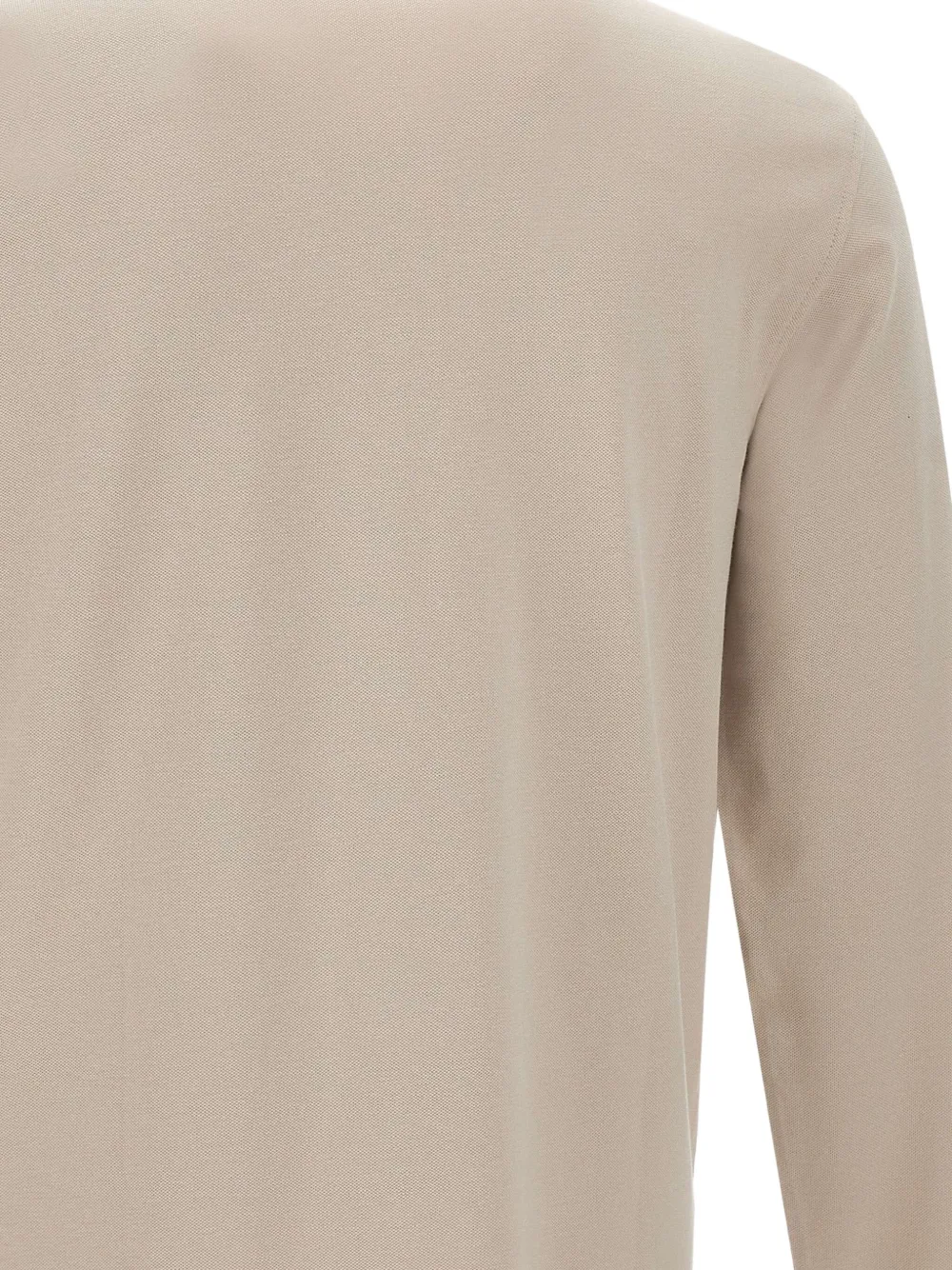 Sun68 Taupe Long Sleeve Polo