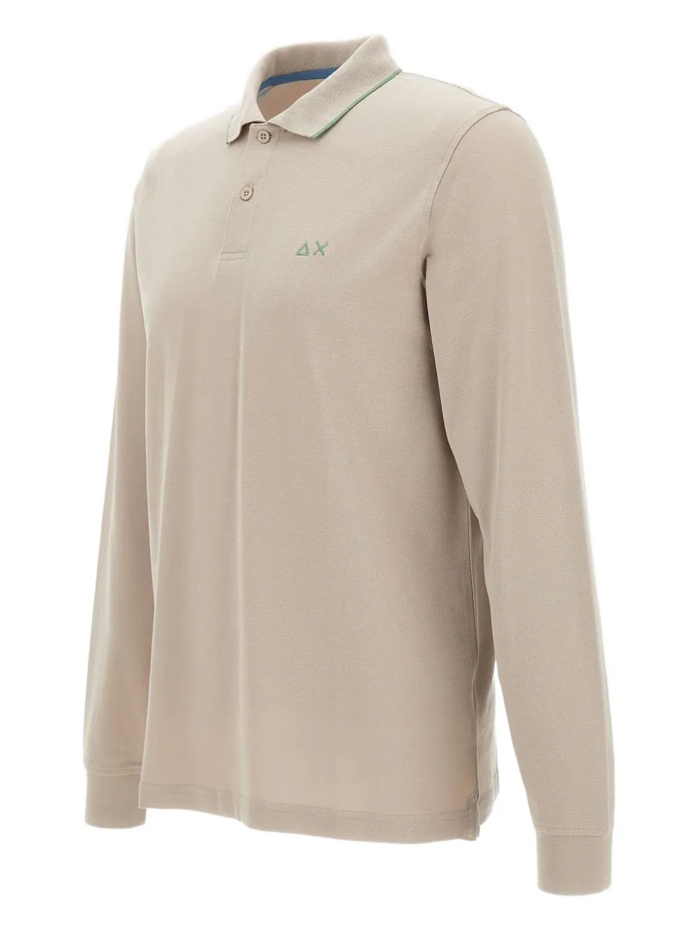 Sun68 Taupe Long Sleeve Polo
