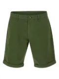 Sun68 rolled-hem chino shorts - Green