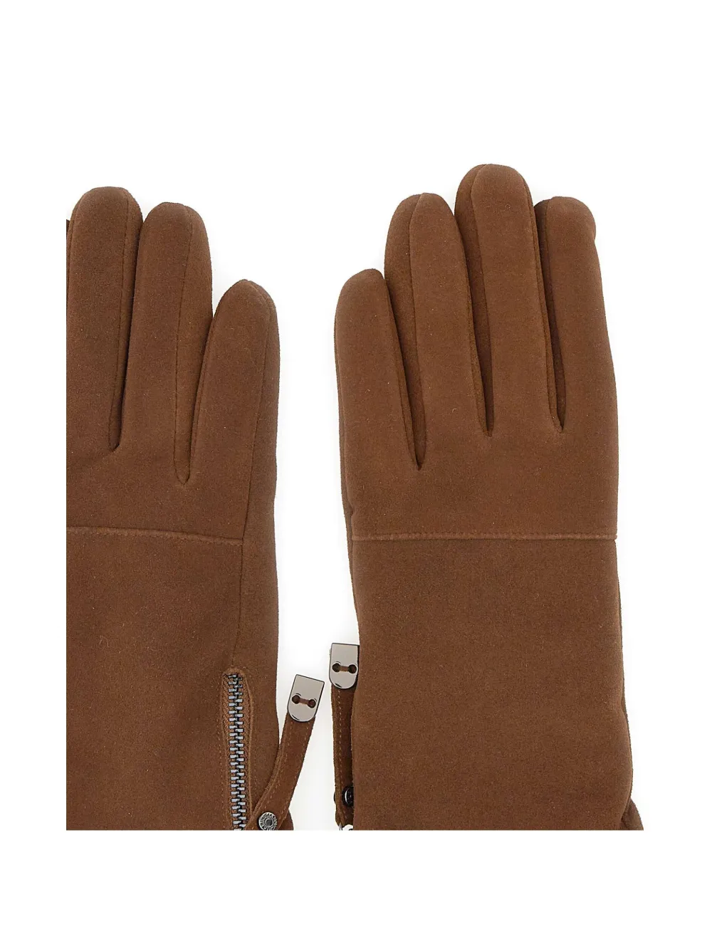 GIANNI CHIARINI zip-fastening gloves Bruin