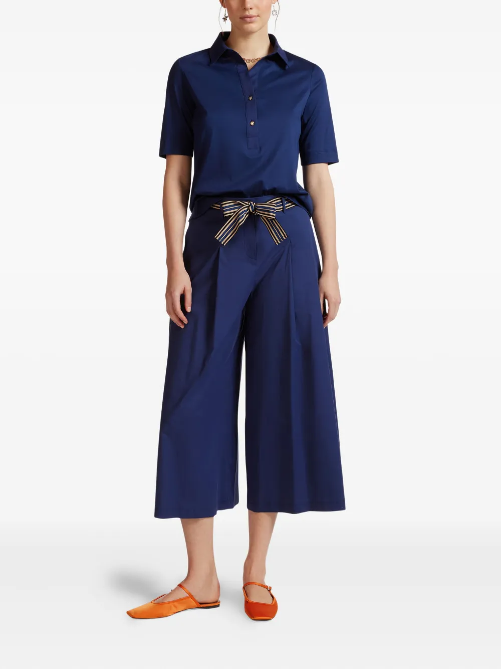 ELENA MIRO` short-sleeve blouse - Blauw