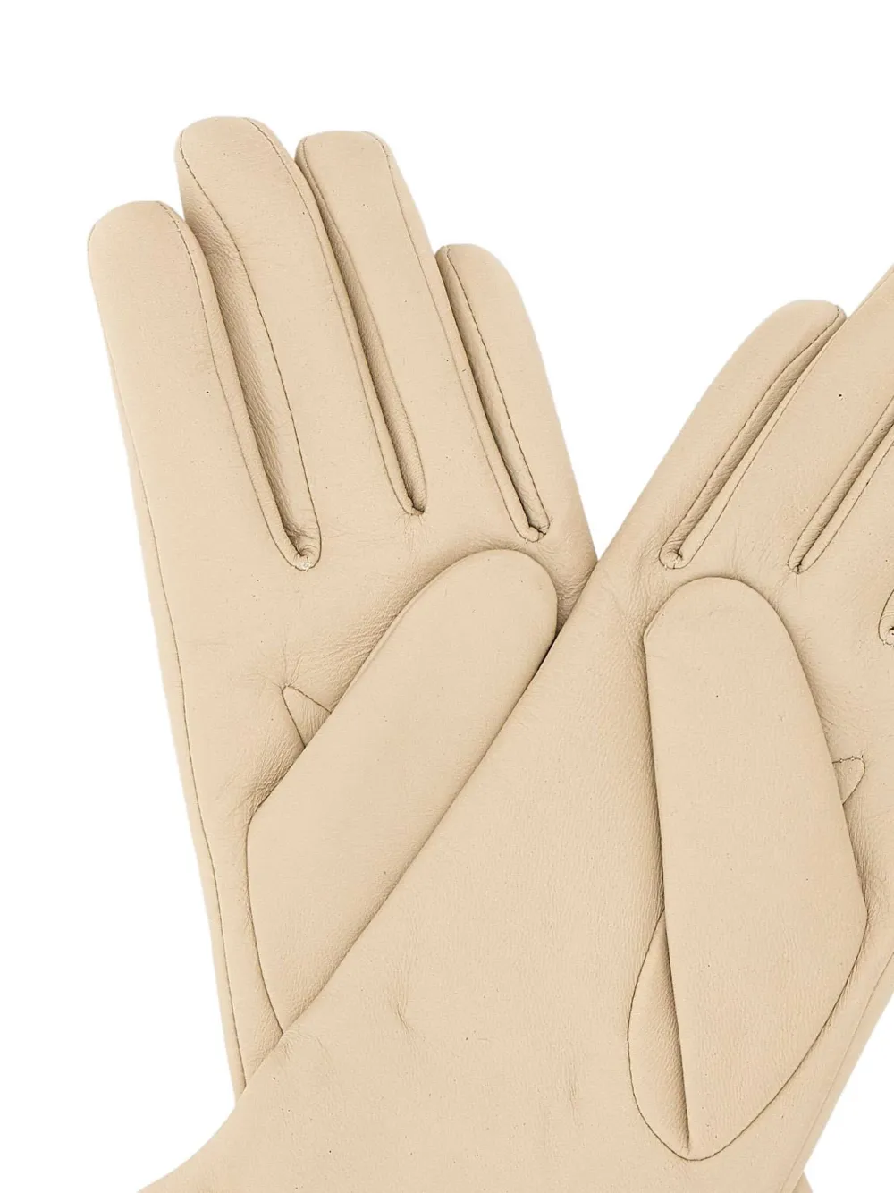 GIANNI CHIARINI leather gloves Beige