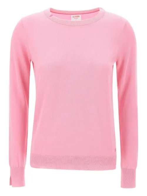 Pull en coton à col rond - Sun68 - Modalova