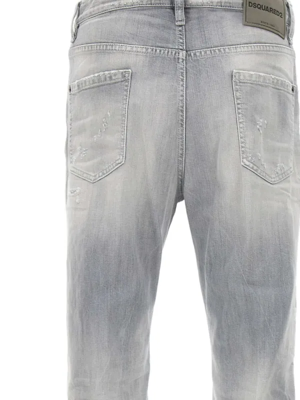 DSQUARED2 ダメージ ジーンズ | グレー | FARFETCH JP