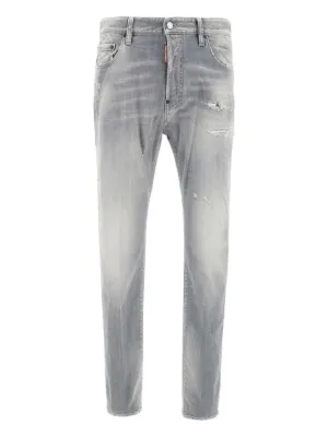DSQUARED2 ダメージ ペイント ジーンズ | グレー | FARFETCH JP
