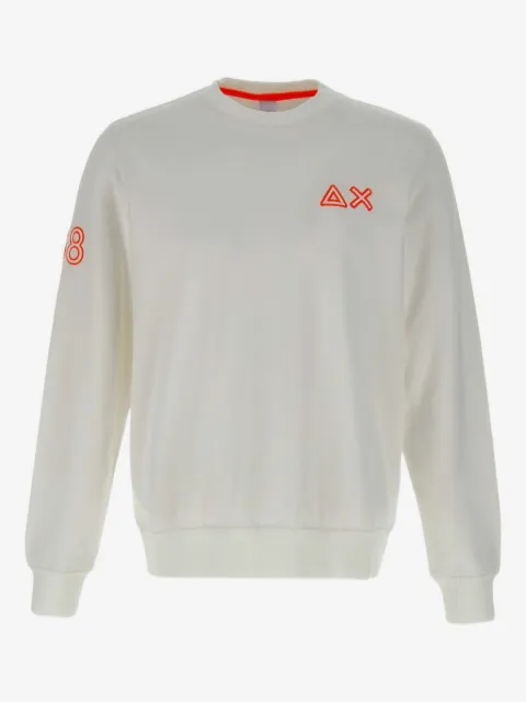 Sun68 logo-embroidered cotton sweatshirt 