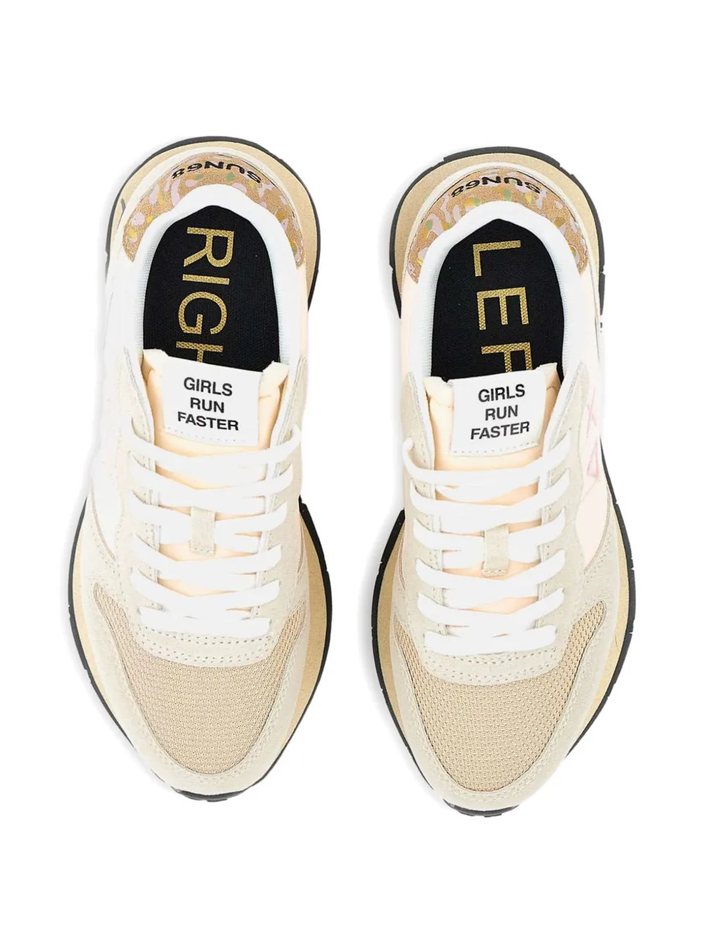 Sun68 panelled running sneakers Neutrals