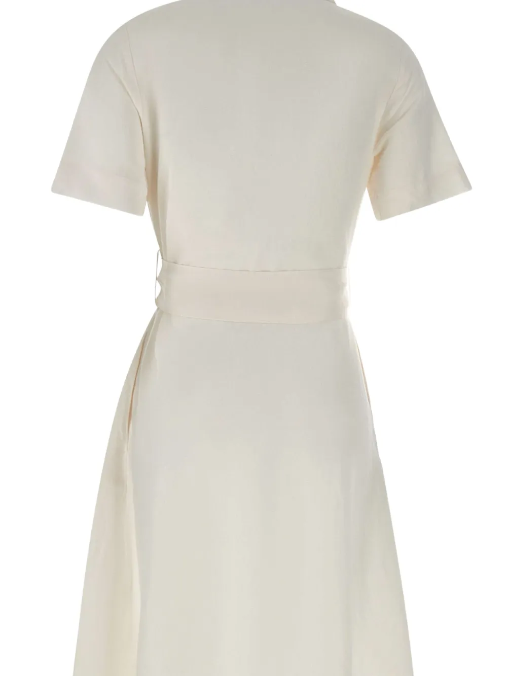 Sun68 Midi-jurk met ceintuur Wit