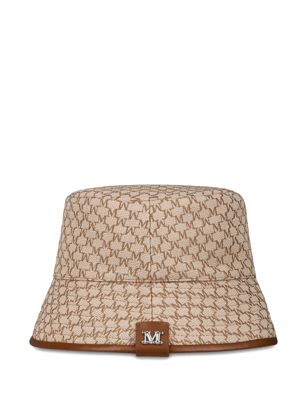 Max Mara Vissershoed met monogram Bruin