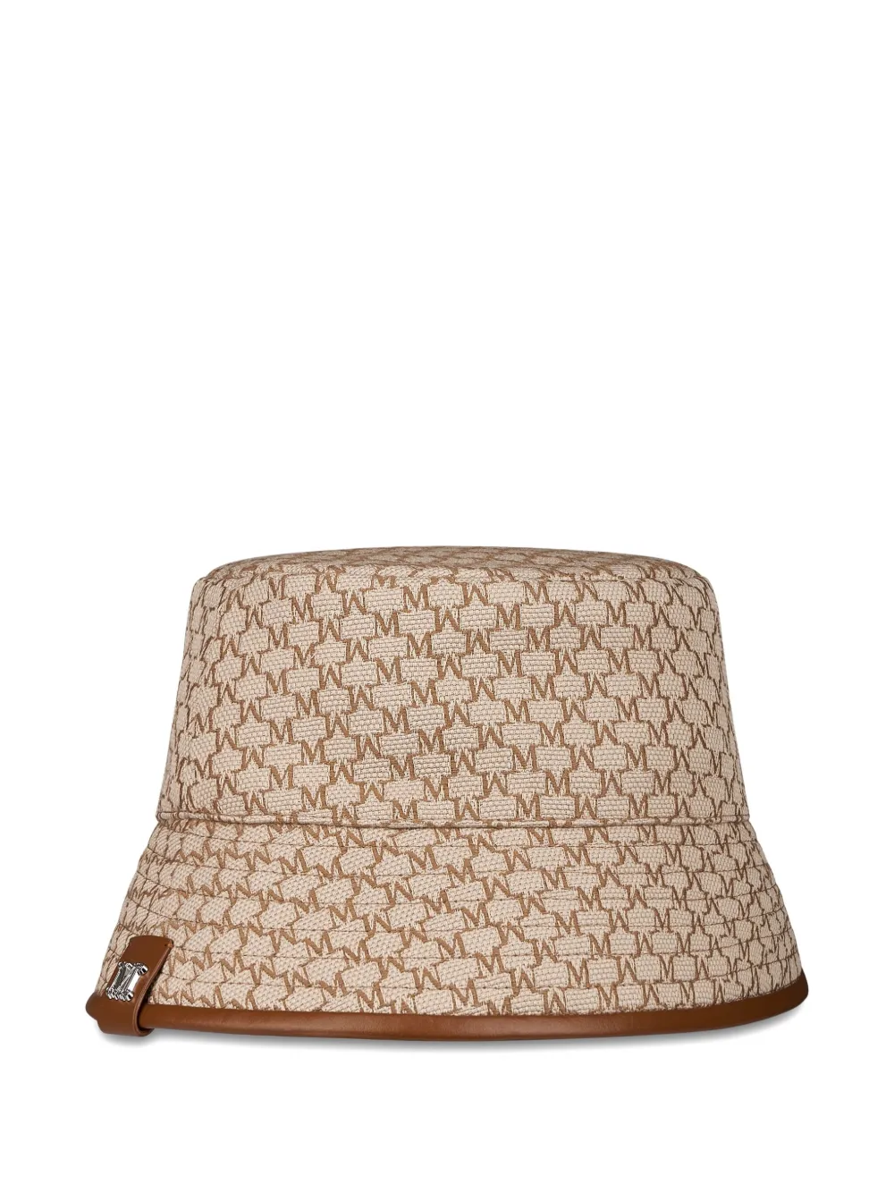 Max Mara Vissershoed met monogram Bruin