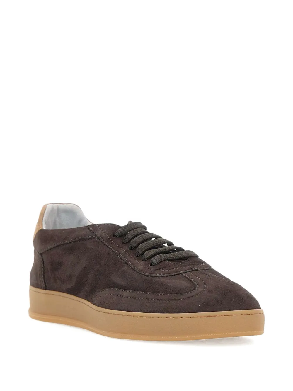 SOLDINI80 suede low-top sneakers Brown