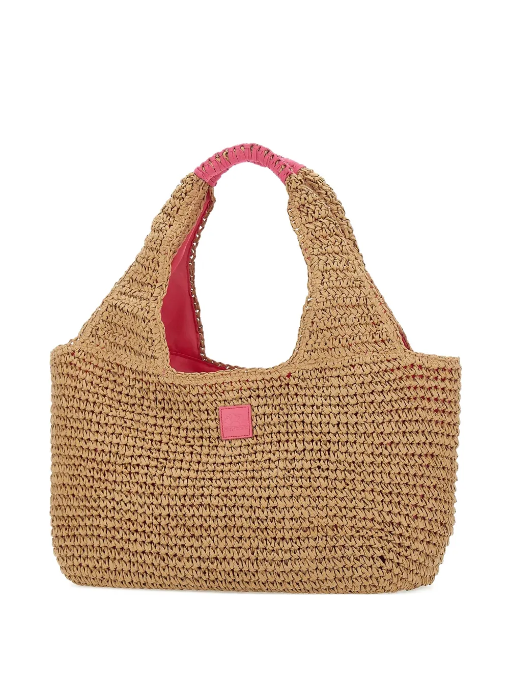 woven-straw tote bag