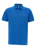 Sun68 logo-embroidered polo shirt - Blue