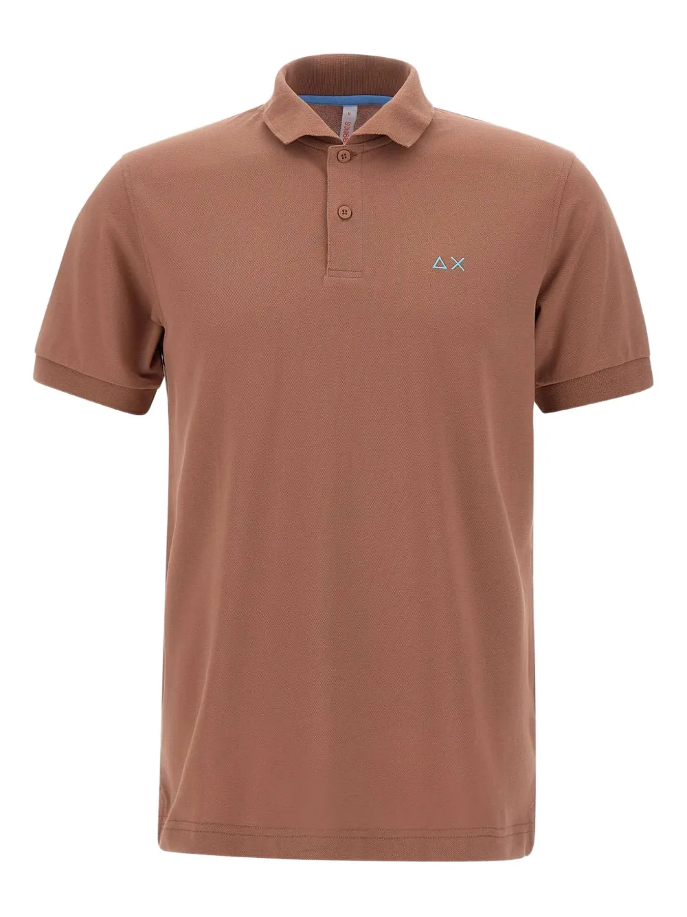 Sun68 playera tipo polo con logo bordado | marrón | Image 1
