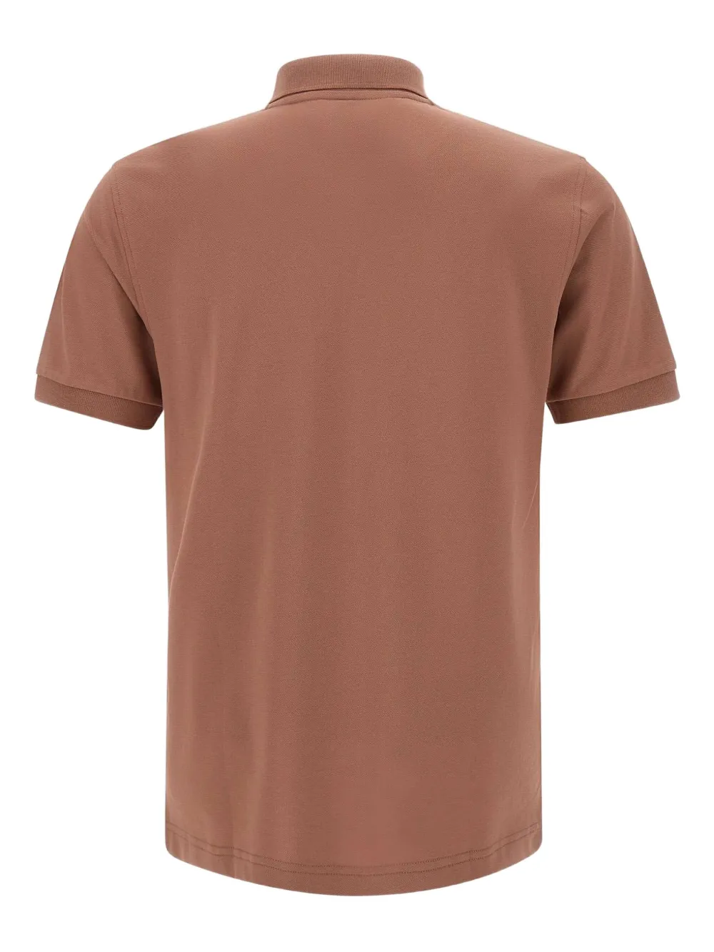 Sun68 Poloshirt met geborduurd logo - Bruin