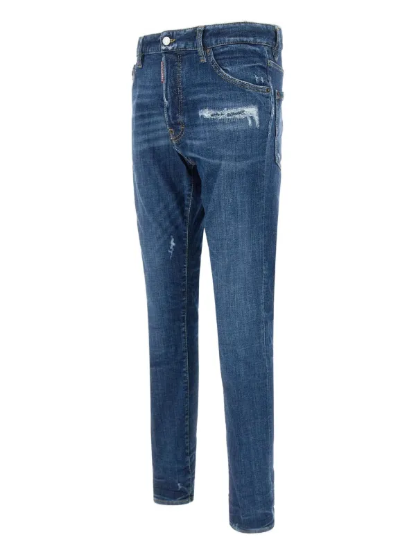 DSQUARED2 Cool Guy ダメージ ジーンズ | ブルー | FARFETCH JP