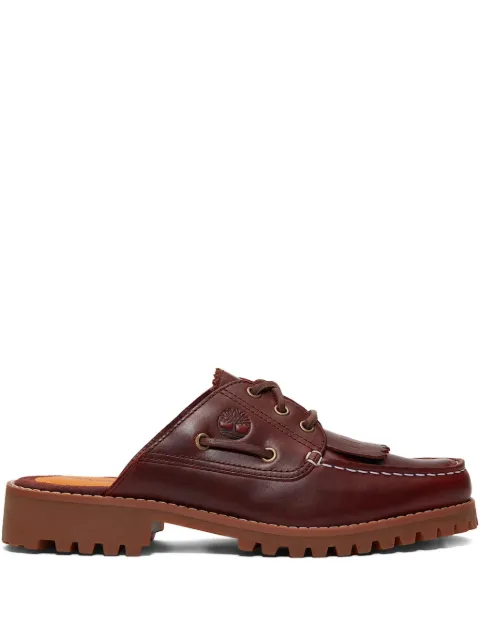 Timberland lace-up leather mules