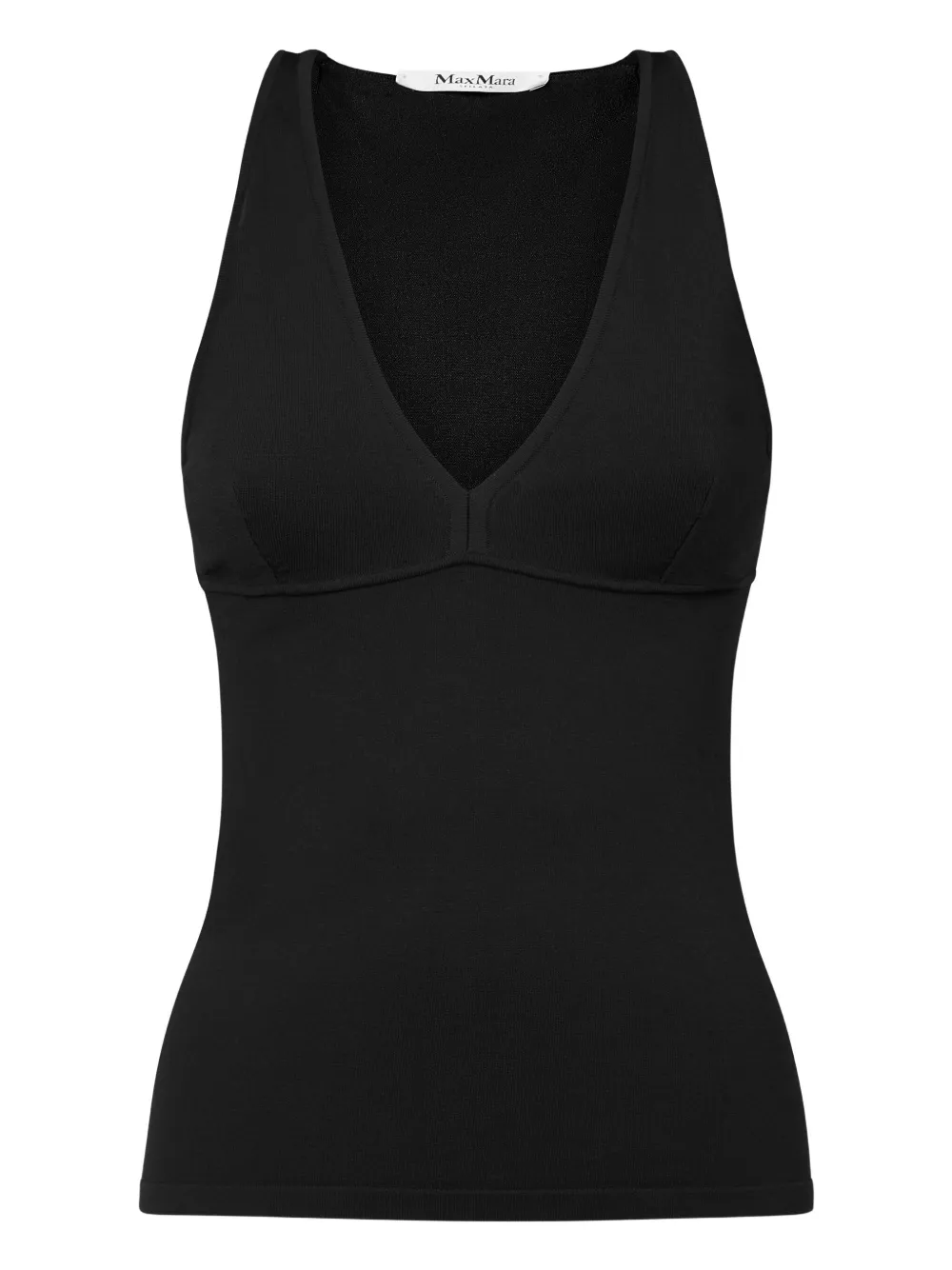 Max Mara v-neck top - ブラック Max Mara v-neck top - ブラック