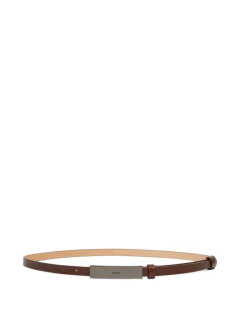 Max Mara plaque leather belt