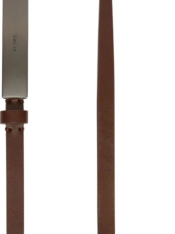 Max Mara プレート レザーベルト | ブラウン | FARFETCH JP