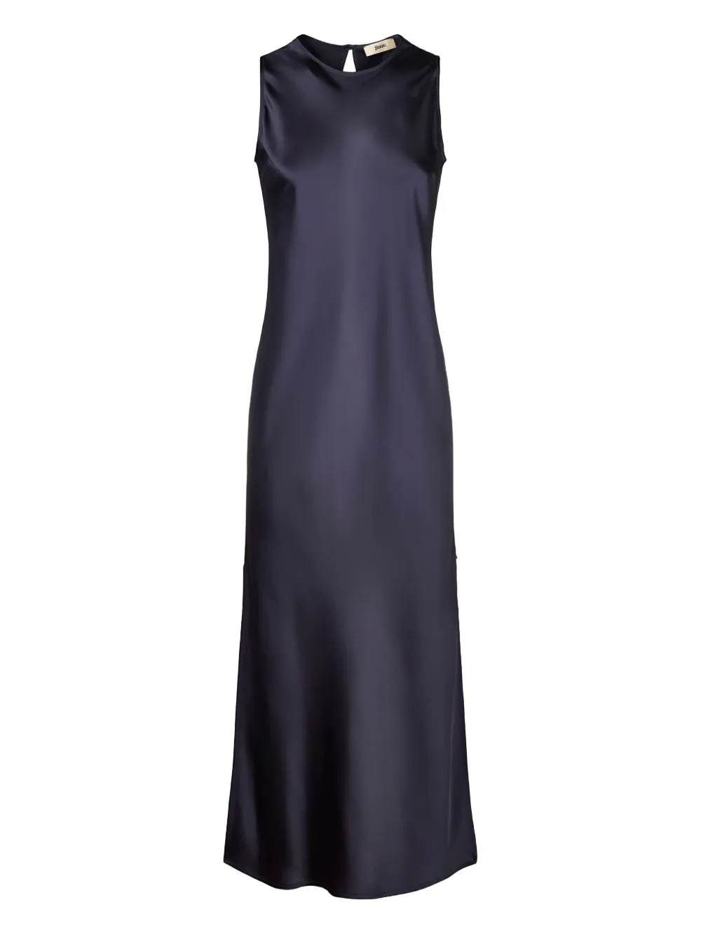 Herno satin sleeveless midi dress | Blue | Image 1