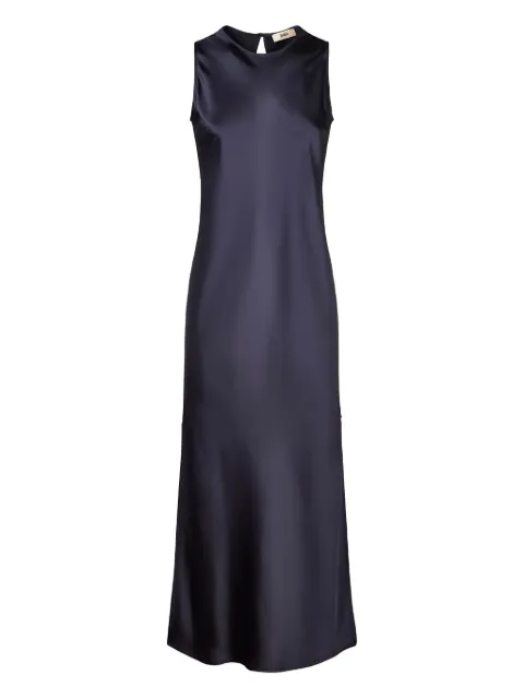 Herno satin sleeveless midi dress