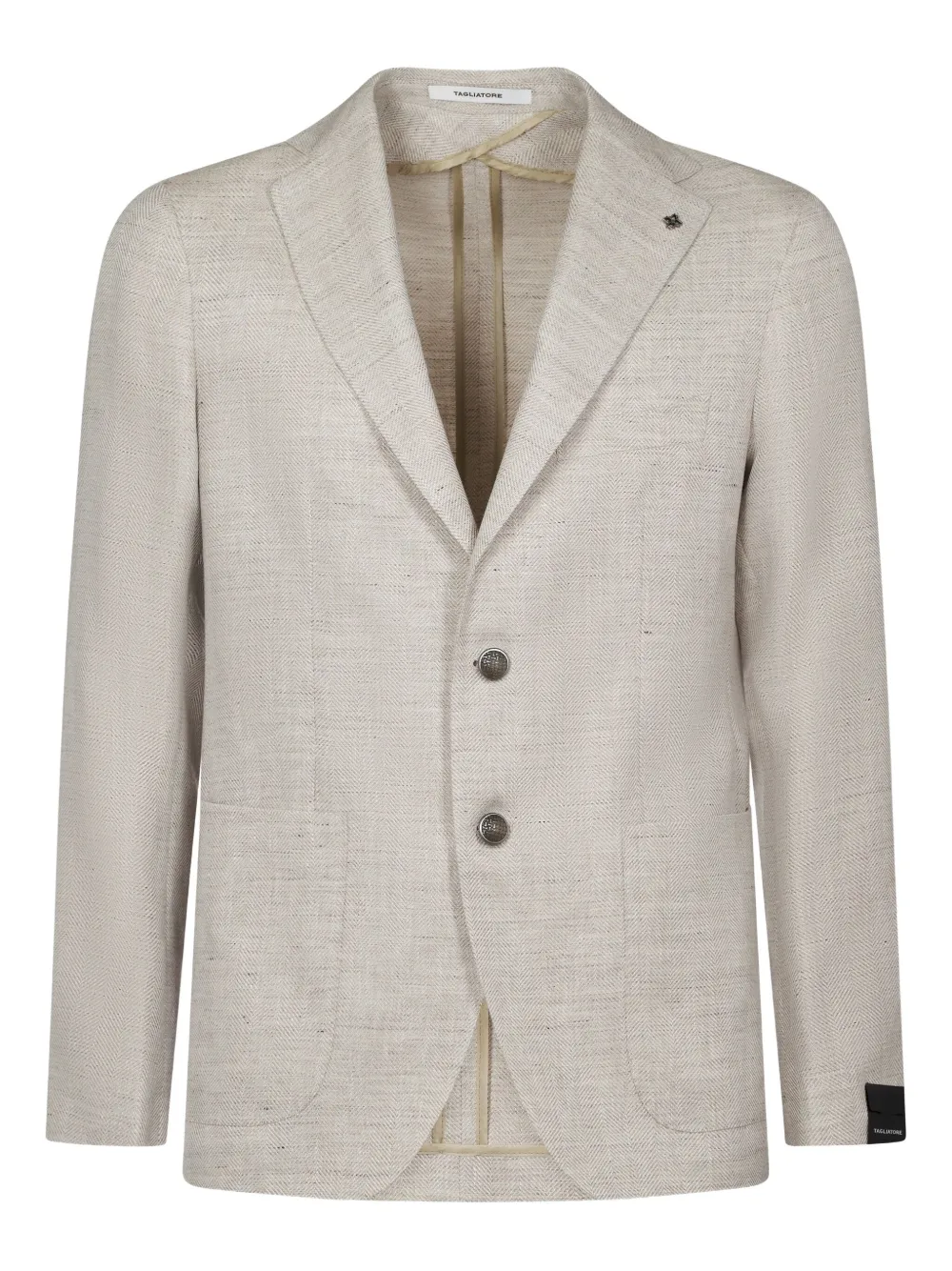 Shop Tagliatore Two-button Linen Blazer