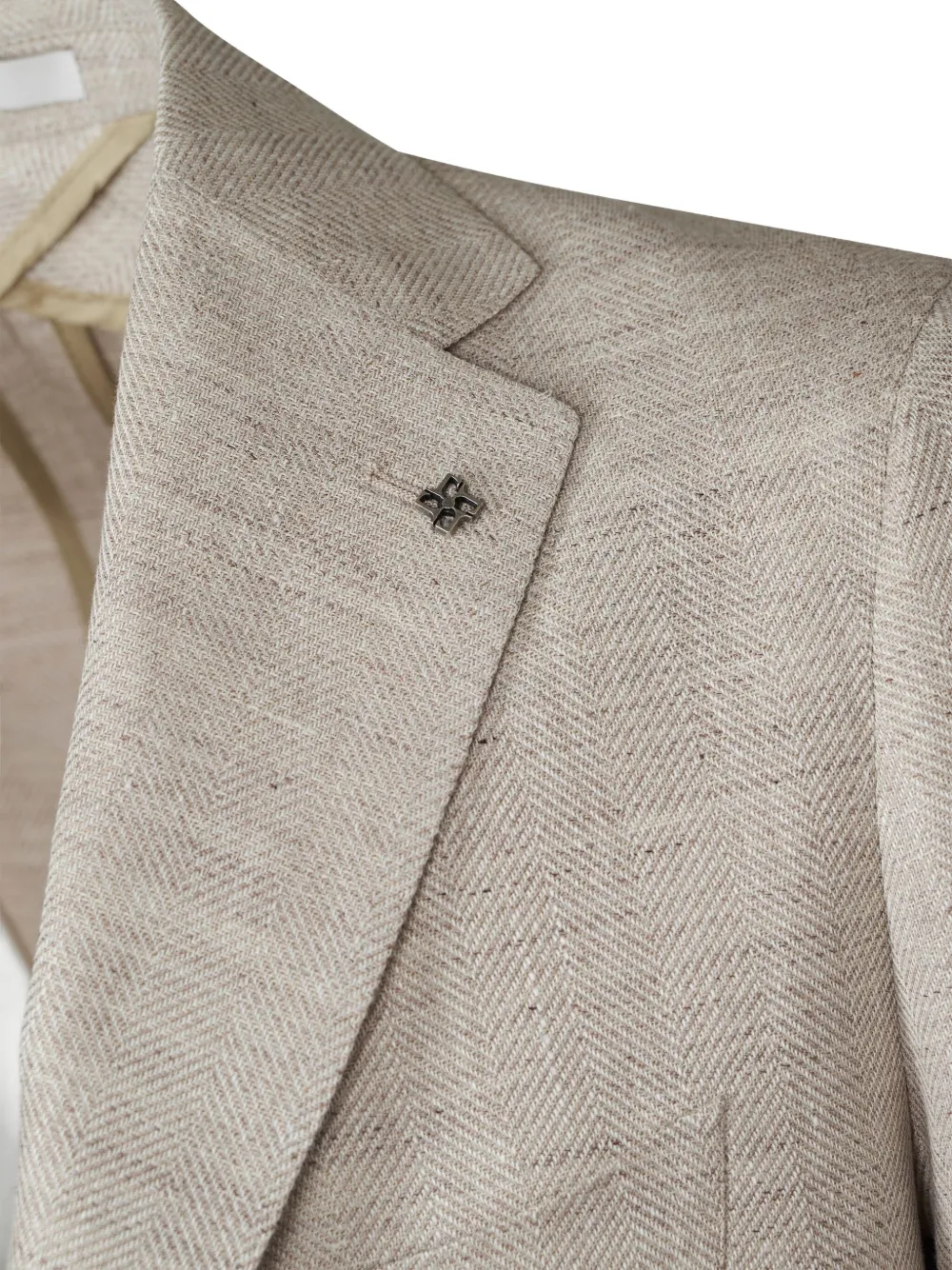 Shop Tagliatore Two-button Linen Blazer