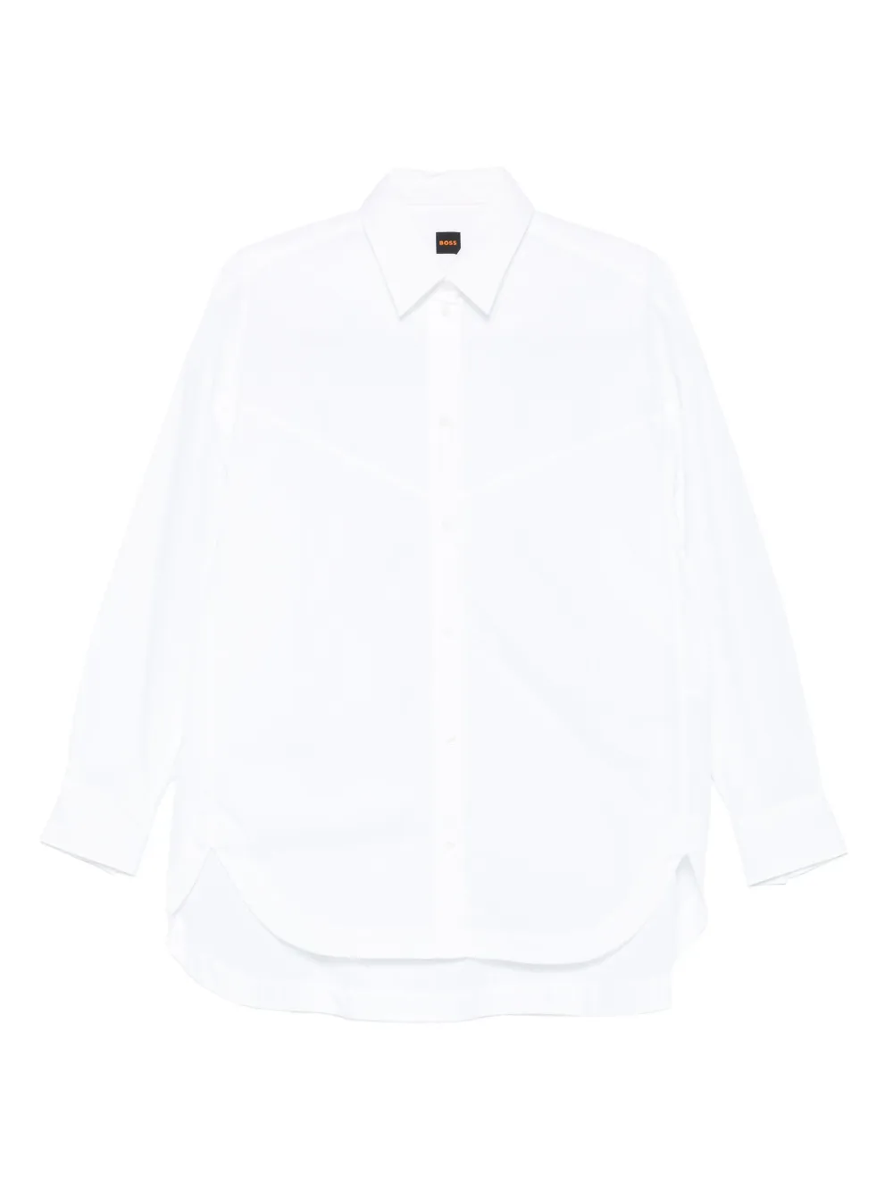 BOSS Katoenen blouse Wit