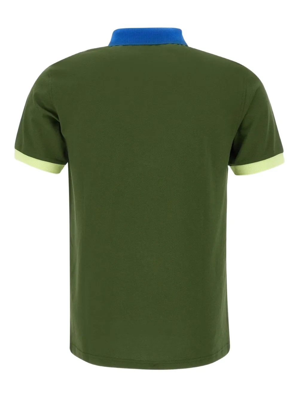Sun68 Poloshirt met colourblocking - Groen