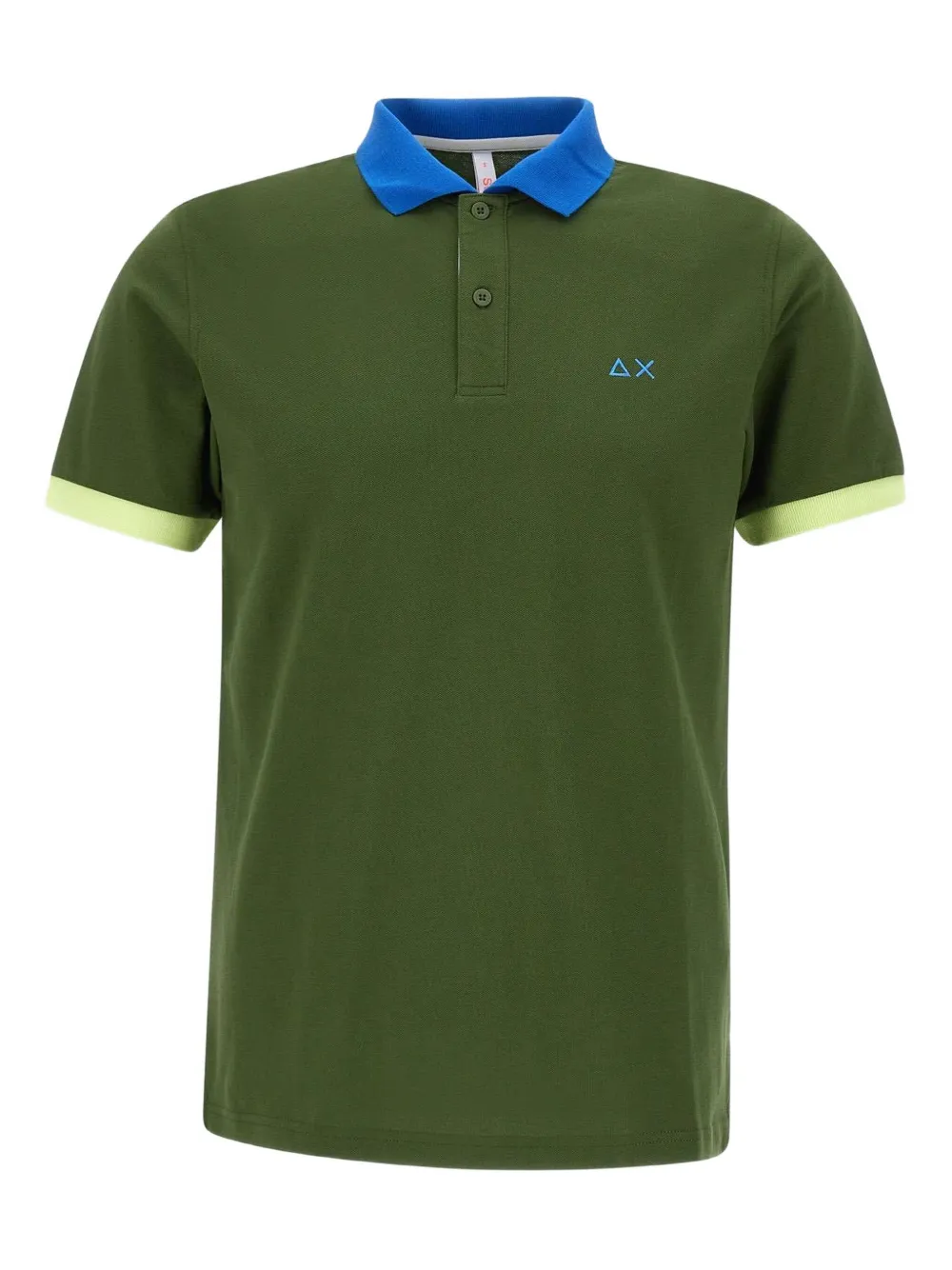 Sun68 Poloshirt in Colour-Block-Optik | Grün | Image 1