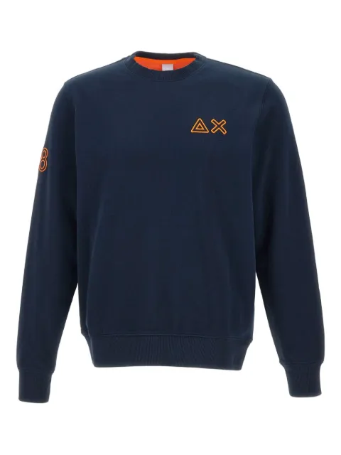 Sun68 logo-embroidered sweatshirt